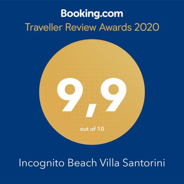Incognito Beach Villa Santorini Kamári エクステリア 写真